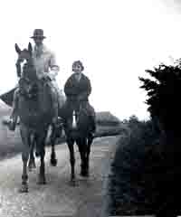 Riding in Annings Lane in 1932