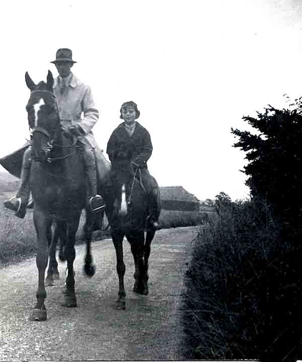 Riding in Annings Lane in 1932