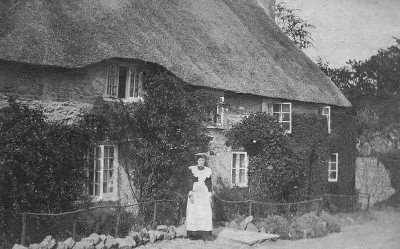 Mother Mabel Coombs née Tayler at cottage opposite the school 