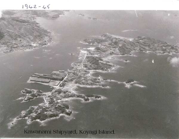 Kawanami Shipyard, Koyagi Island 1942 to 1945